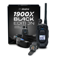Dogtra 1900X Black Edition receiver, built for rain, mud, and saltwater field use.