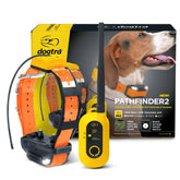 Dogtra Pathfinder 2 overview showcasing a multi-dog GPS tracking system in use