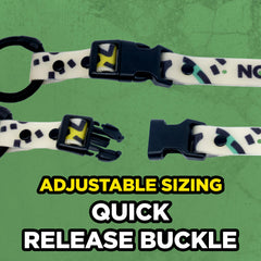 Dogtra Tom Davis adjustable buckle strap being fastened for a secure hold