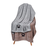 Dogvingpk grey dog towel pack two towels for quick drying