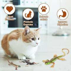 DONGKER PVC lizard toy close-up shows durable bite-resistant surface.
