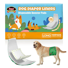 Dono dog diaper liners 100ct pack, convenient and highly absorbent.