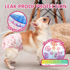 Dono dog diapers leak-proof edges prevent leaks during activity.