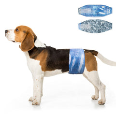 Dono Male Dog Wraps side view showing secure fit for male dogs