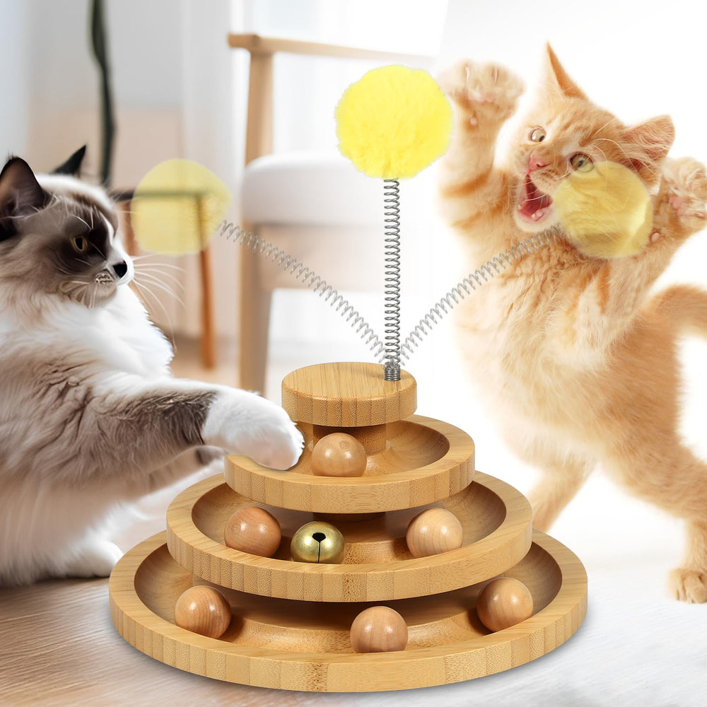DoogCat cat ball track toy keeps kittens engaged with interactive play.