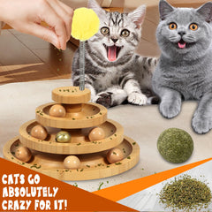 DoogCat nine removable balls offer varied play options to boost curiosity.
