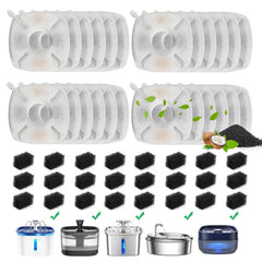 DOOOB cat fountain filter packaging shows 24 packs for easy refills