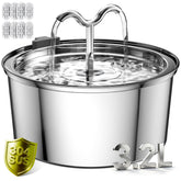 DOOOB cat water fountain stainless steel bowl for hygienic hydration.