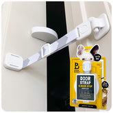 Door Buddy cat door latch enables adjustable cat access through interior doors.