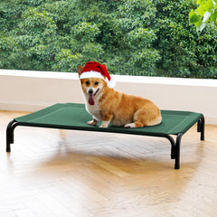 DOPEDIO elevated dog bed with mesh surface keeps pets cool outdoors