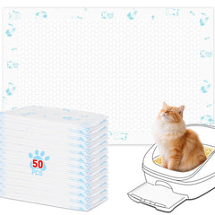 DOQVTIZAY cat pads 50ct fit breeze trays for quick, clean litter box upkeep.