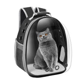Dorphy Space Capsule Cat Carrier Backpack with transparent window for engaging travel moments.
