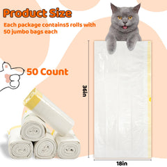 Dote on pet drawstring litter bag enables quick disposal after cleaning