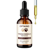 Dotkara Optikind Vision Drops bottle pour shows easy daily administration for dogs.