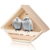 DoubleFill Cedar Dove Nesting Box front view; weatherproof cedar for outdoor nesting