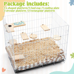 DoubleFill round wooden board provides smooth, safe stepping