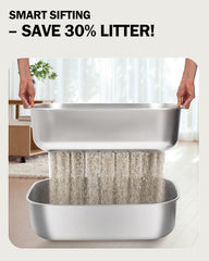 Dowanoqo litter scoop and holder included with the stainless box