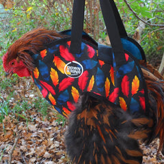 Down Under Outdoors chicken sling small size fits bantams comfortably.