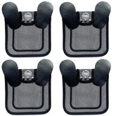 DOWN UNDER OUTDOORS saddles protect hen backs with breathable grey mesh.