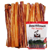 Downtown Pet Supply 12in bully sticks pack for large dogs, long-lasting chew.