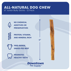 Downtown Pet Supply no-hide dog chews 6-inch, easy-to-handle chew