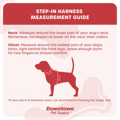 Downtown Pet Supply step-in harness with reflective trim for night visibility.