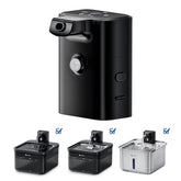 DownyPaws battery compartment black close-up with durable ABS construction for reliable replacements.