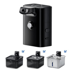 DownyPaws battery compartment black close-up with durable ABS construction for reliable replacements.