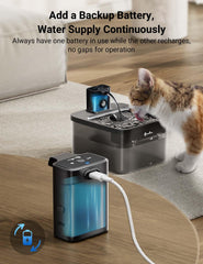 DownyPaws cat water fountain dpwfp6 assembly emphasizes quick setup.