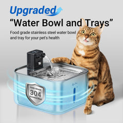 DownyPaws cordless cat fountain offers flexible indoor placement