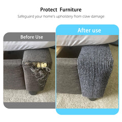 DOZZOPET scratch mat in gray offers easy peel-and-stick setup.