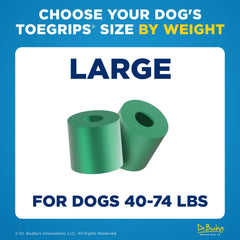 ToeGrips applied to dog nails demonstrate GripZone contact improving grip