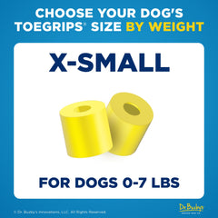Dr. Buzby's ToeGrips provide instant traction on hardwood floors.
