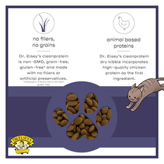 Dr. Elsey's Cleanprotein Bites Chicken grain-free low-carb composition close-up.