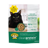 Dr. Elsey's Cleanprotein Duck Cat Kibble 2lb bag emphasizes high-protein nutrition for cats