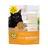 Dr. Elsey's Cleanprotein turkey kibble bag front view, grain-free formula