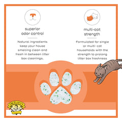 Dr. Elsey's Crystal Attract litter scoop shown for easy maintenance.
