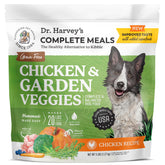 Dr. Harvey's Chicken & Garden Veggies dog food bag front—premium, grain-free nutrition for dogs.