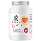 Dr. Harvey's Coenzyme Q10 bottle front view for senior dogs heart support.