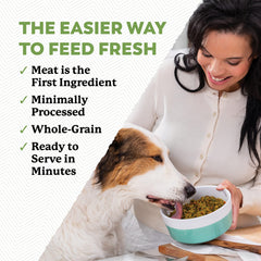 Dr. Harvey's probiotic-enriched formula label promoting easier digestion.