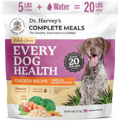 Dr. Harvey's Every Dog Health bag front showing real ingredients you can see.