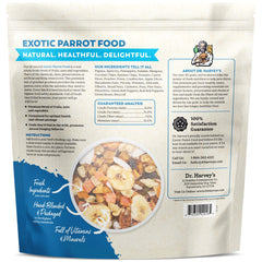 Close-up of Dr. Harvey's Exotic Parrot Blend ingredients foraging variety.
