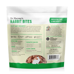 Closeup of freeze-dried rabbit bites showing real rabbit protein.