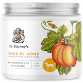 Dr. Harvey's Runs Be Done bottle front view — natural support for dogs' digestion.