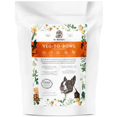 Dr. Harvey's Veg-to-Bowl Fine Ground base mix for small dogs, convenient rehydration for nutritious meals