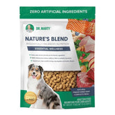 Dr. Marty Nature's Blend packaging highlights 18 oz set for easy all-life-stages feeding.