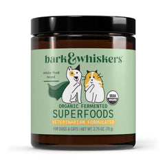 Dr. Mercola Bark & Whiskers cheddar-flavored powder toping meals for pets
