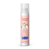 Dr Mercola Bark and Whiskers krill oil pump bottle supports healthier pet skin.