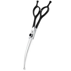 Dragon Creek curved-tip dog grooming scissors for safe trimming around delicate areas.
