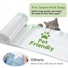 Dranbol heavy-duty 1.5 mil bag resists tears and leaks